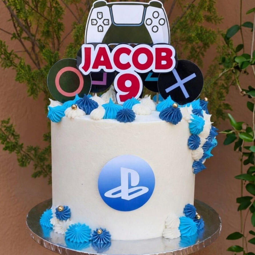 playstation kids birthday cake marbella