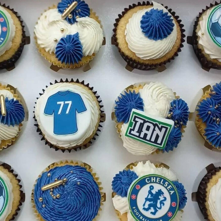 Chelsea cupcakes chelsea football cupcakes estepona